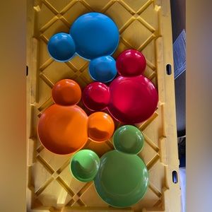 Disney store Mickey Mouse shape plates